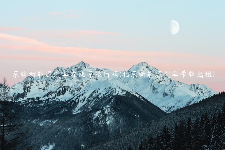 京牌新能源汽车在北京限行吗(北京新能源汽车带牌出租)