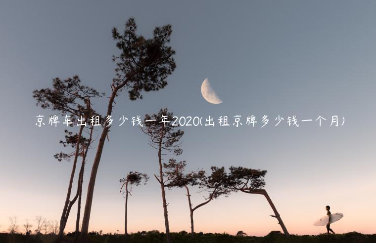 京牌车出租多少钱一年2020(出租京牌多少钱一个月)