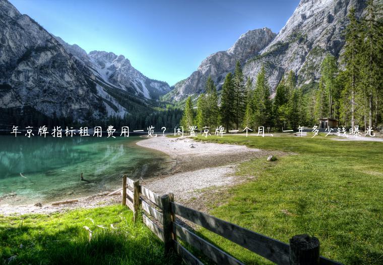 年京牌指标租用费用一览？闲置京牌一个月、一年多少钱曝光