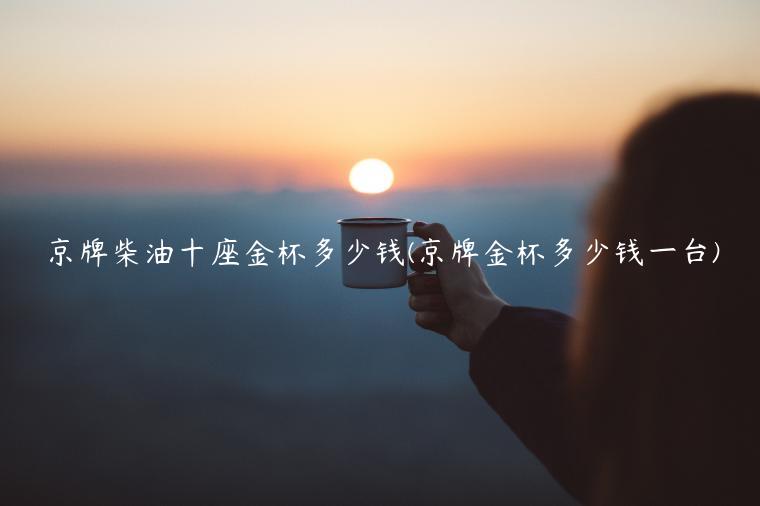 京牌柴油十座金杯多少钱(京牌金杯多少钱一台)