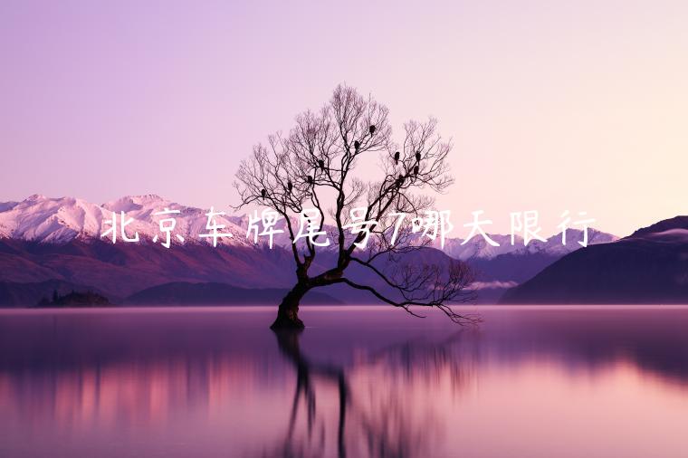 北京车牌尾号7哪天限行