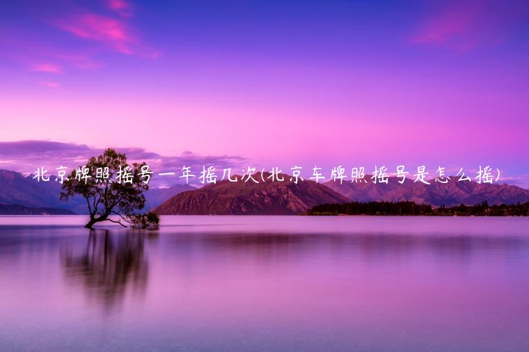 北京牌照摇号一年摇几次(北京车牌照摇号是怎么摇)