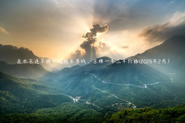 在北京连车牌一起租车多钱、京牌一年三年价格(2025年2月）