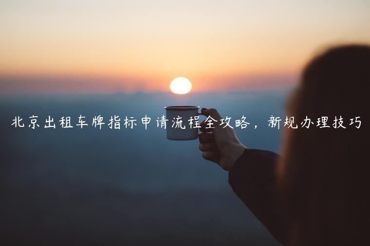 北京出租车牌指标申请流程全攻略，新规办理技巧