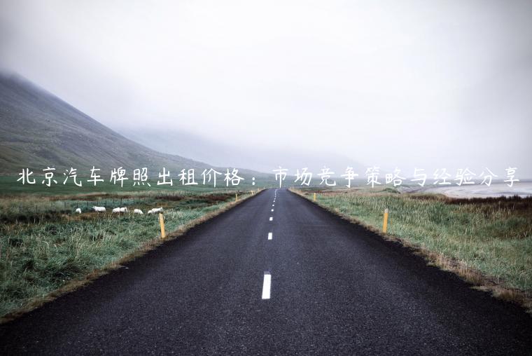 北京汽车牌照出租价格：市场竞争策略与经验分享