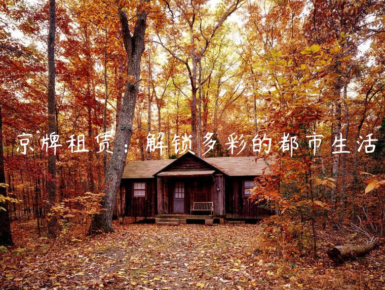 京牌租赁：解锁多彩的都市生活