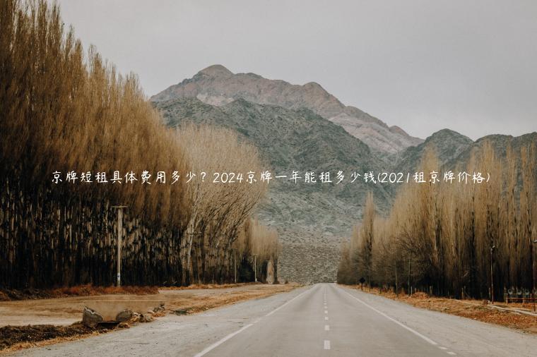京牌短租具体费用多少？2024京牌一年能租多少钱(2021租京牌价格)