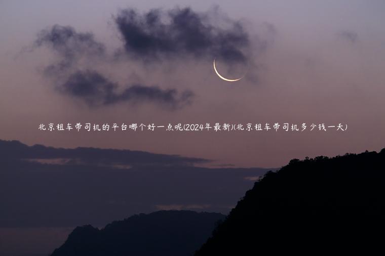 北京租车带司机的平台哪个好一点呢(2024年最新)(北京租车带司机多少钱一天)