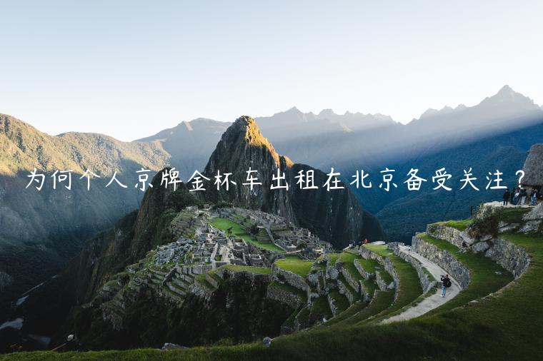 为何个人京牌金杯车出租在北京备受关注？