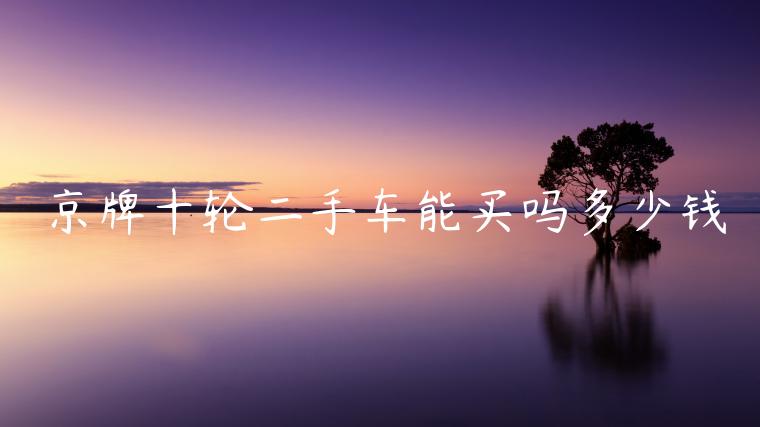 京牌十轮二手车能买吗多少钱